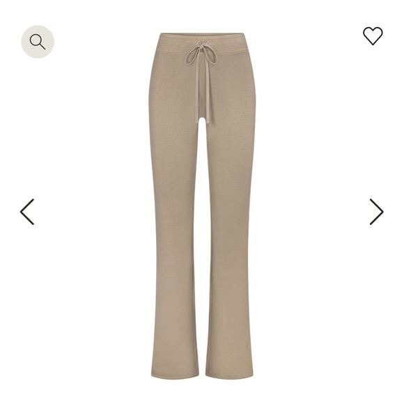 SKIMS SET - French terry low rise pant & shrunken half zip in TAUPE - Picture 4 of 8